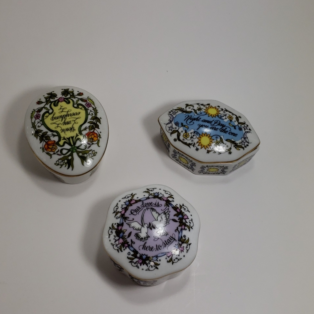 Longs of Love music box collection lot of 3
